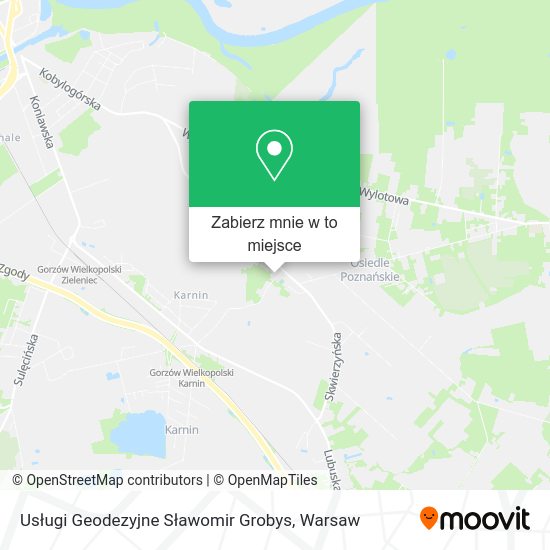 Mapa Usługi Geodezyjne Sławomir Grobys