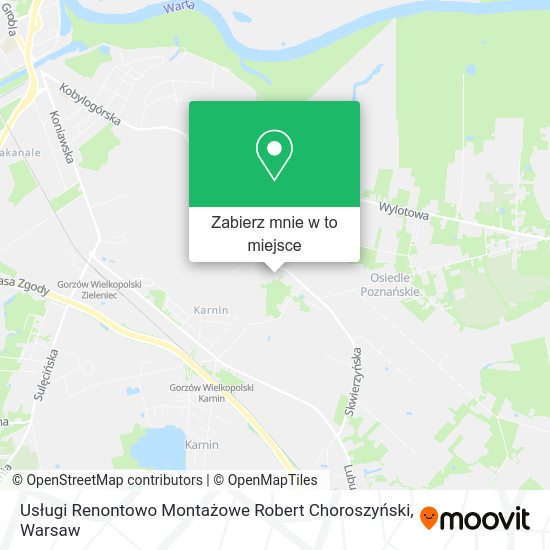 Mapa Usługi Renontowo Montażowe Robert Choroszyński