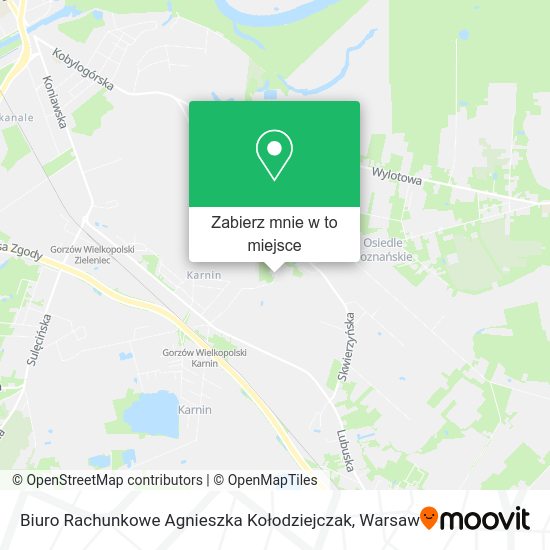 Mapa Biuro Rachunkowe Agnieszka Kołodziejczak