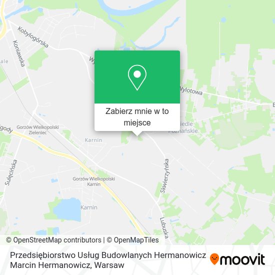 Mapa Przedsiębiorstwo Usług Budowlanych Hermanowicz Marcin Hermanowicz