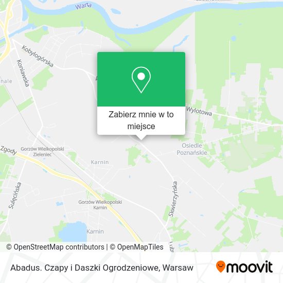 Mapa Abadus. Czapy i Daszki Ogrodzeniowe