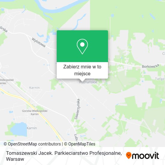 Mapa Tomaszewski Jacek. Parkieciarstwo Profesjonalne