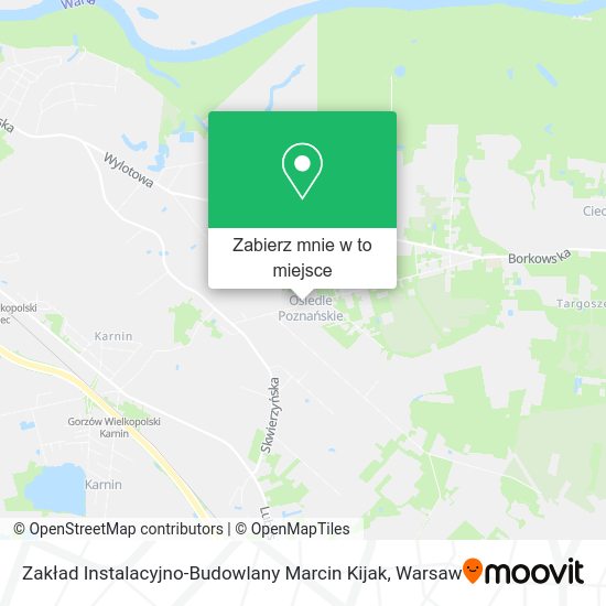 Mapa Zakład Instalacyjno-Budowlany Marcin Kijak