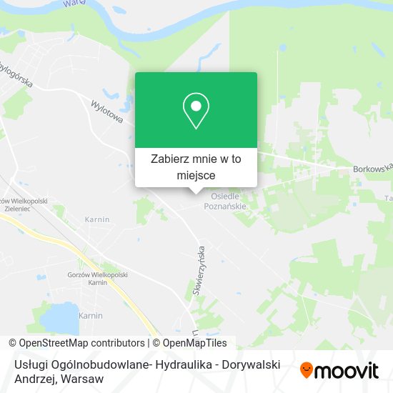 Mapa Usługi Ogólnobudowlane- Hydraulika - Dorywalski Andrzej