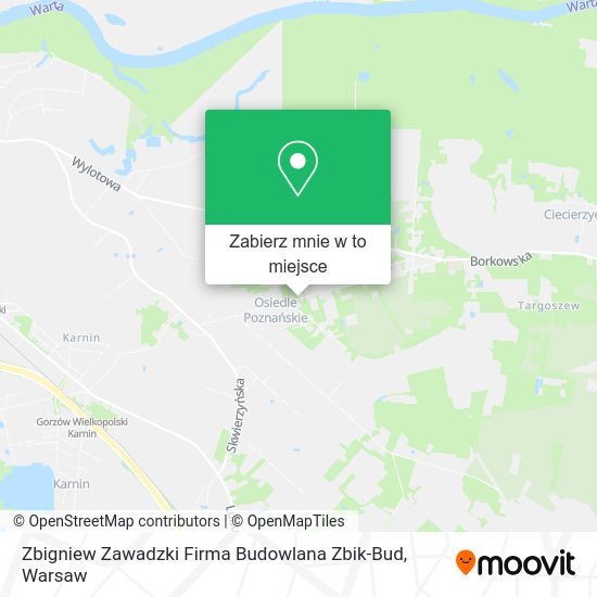 Mapa Zbigniew Zawadzki Firma Budowlana Zbik-Bud