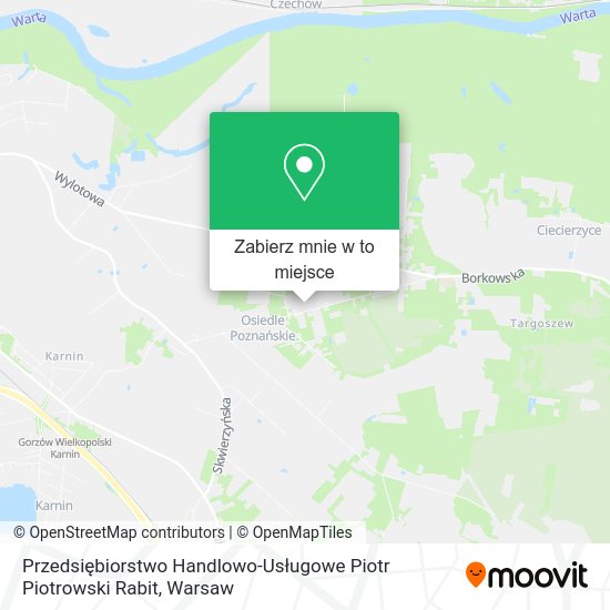 Mapa Przedsiębiorstwo Handlowo-Usługowe Piotr Piotrowski Rabit