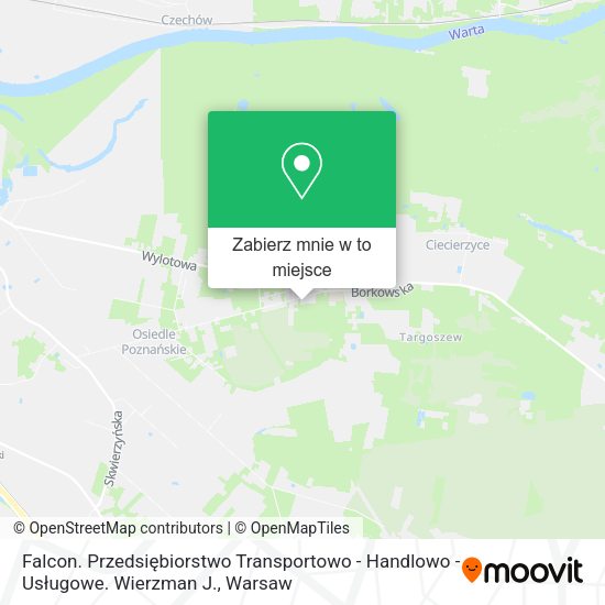 Mapa Falcon. Przedsiębiorstwo Transportowo - Handlowo - Usługowe. Wierzman J.