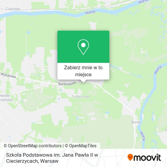 Mapa Szkoła Podstawowa im. Jana Pawła II w Ciecierzycach