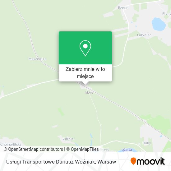 Mapa Usługi Transportowe Dariusz Woźniak