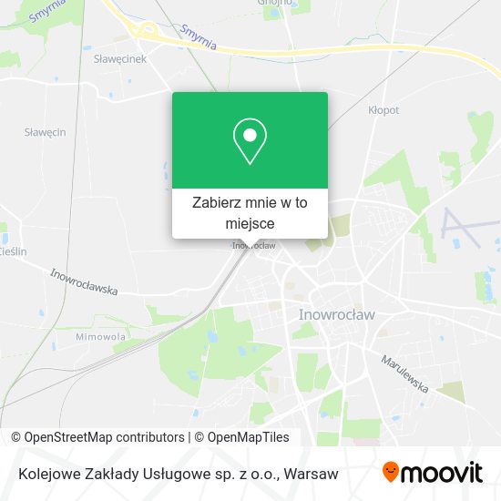 Mapa Kolejowe Zakłady Usługowe sp. z o.o.