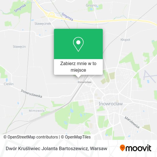 Mapa Dwór Kruśliwiec Jolanta Bartoszewicz