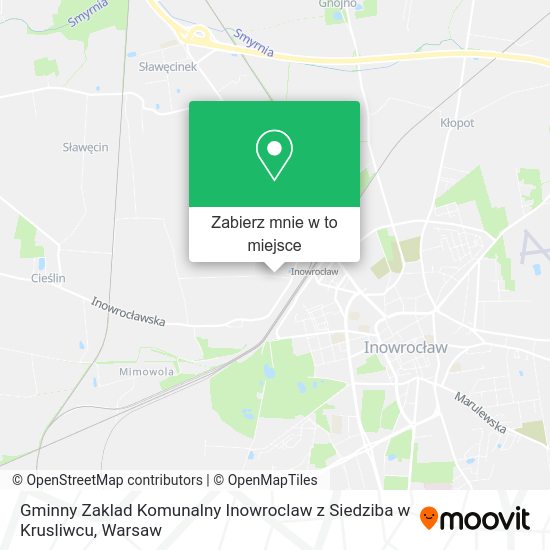 Mapa Gminny Zaklad Komunalny Inowroclaw z Siedziba w Krusliwcu