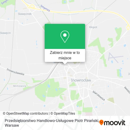 Mapa Przedsiębiorstwo Handlowo-Usługowe Piotr Pirański