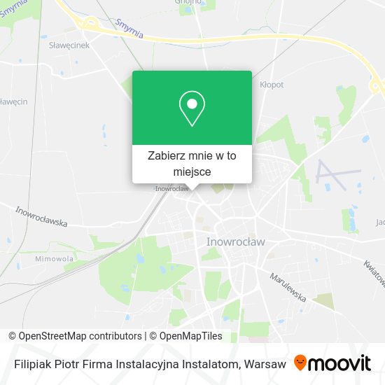 Mapa Filipiak Piotr Firma Instalacyjna Instalatom