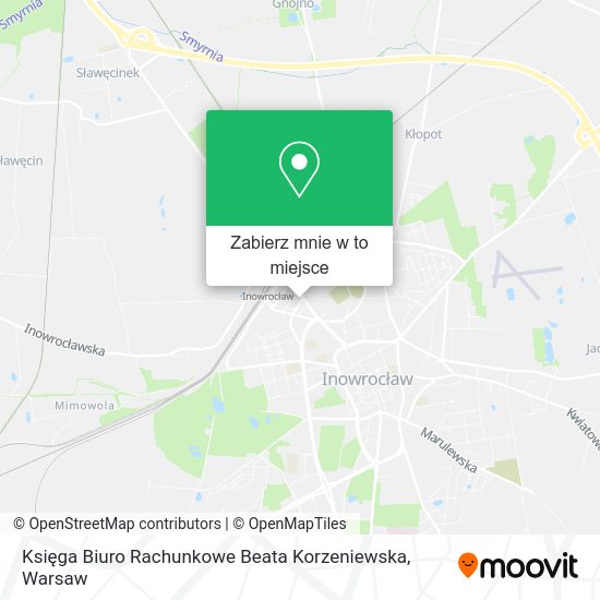 Mapa Księga Biuro Rachunkowe Beata Korzeniewska