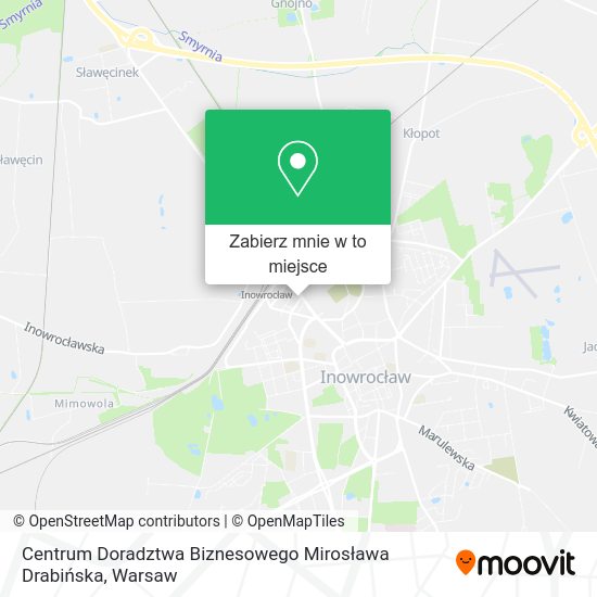 Mapa Centrum Doradztwa Biznesowego Mirosława Drabińska