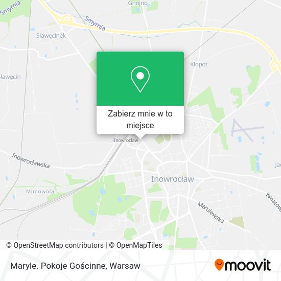 Mapa Maryle. Pokoje Gościnne