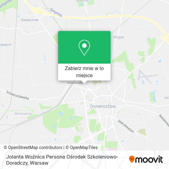 Mapa Jolanta Woźnica Persona Ośrodek Szkoleniowo-Doradczy