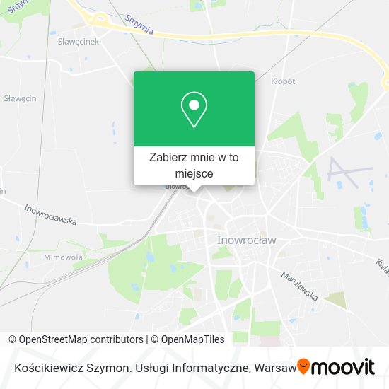 Mapa Kościkiewicz Szymon. Usługi Informatyczne