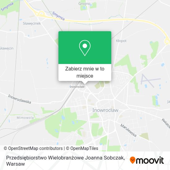 Mapa Przedsiębiorstwo Wielobranżowe Joanna Sobczak