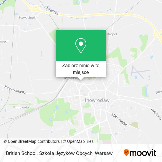 Mapa British School. Szkoła Języków Obcych