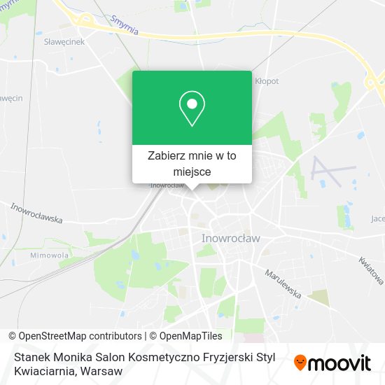 Mapa Stanek Monika Salon Kosmetyczno Fryzjerski Styl Kwiaciarnia