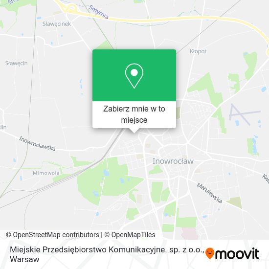 Mapa Miejskie Przedsiębiorstwo Komunikacyjne. sp. z o.o.