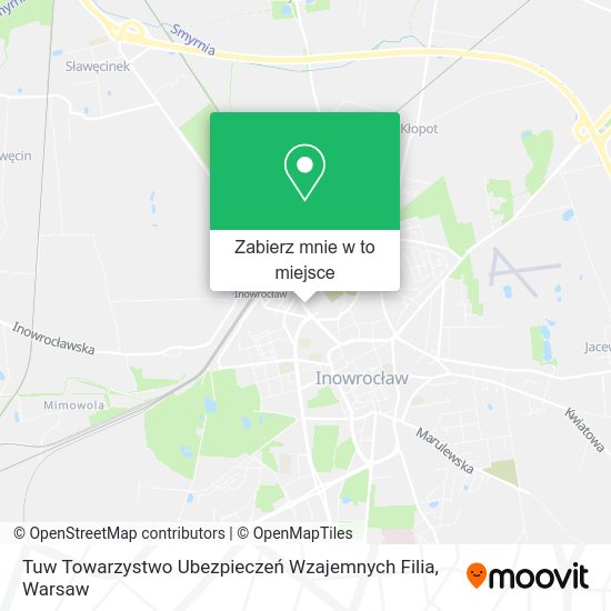 Mapa Tuw Towarzystwo Ubezpieczeń Wzajemnych Filia