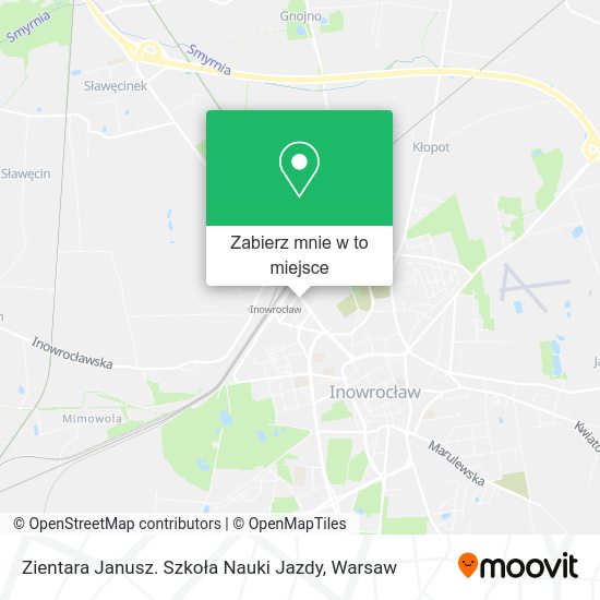 Mapa Zientara Janusz. Szkoła Nauki Jazdy