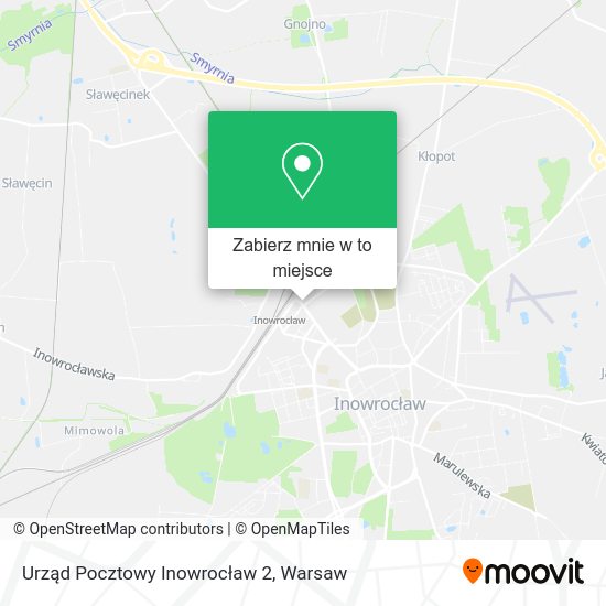 Mapa Urząd Pocztowy Inowrocław 2