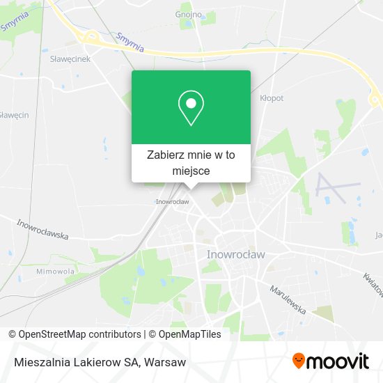 Mapa Mieszalnia Lakierow SA