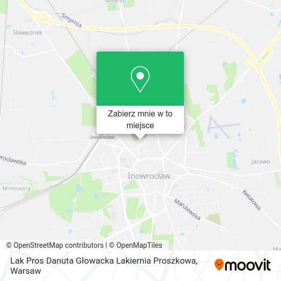 Mapa Lak Pros Danuta Głowacka Lakiernia Proszkowa