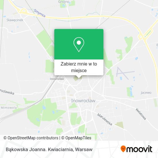 Mapa Bąkowska Joanna. Kwiaciarnia