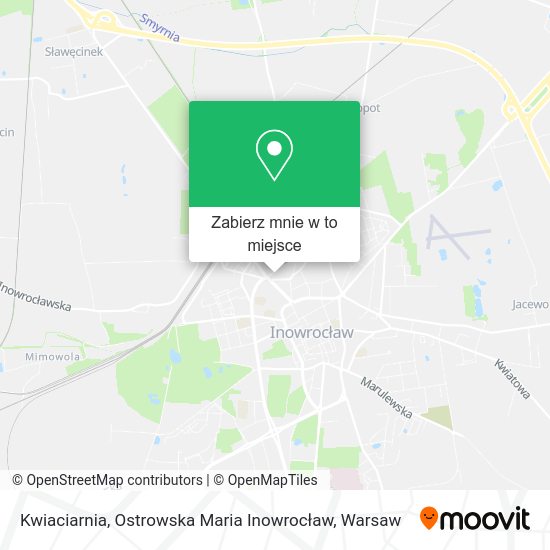 Mapa Kwiaciarnia, Ostrowska Maria Inowrocław