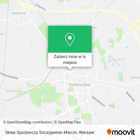 Mapa Sklep Spożywczy Szczygielski Marcin