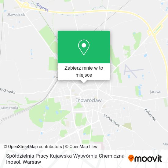 Mapa Spółdzielnia Pracy Kujawska Wytwórnia Chemiczna Inosol