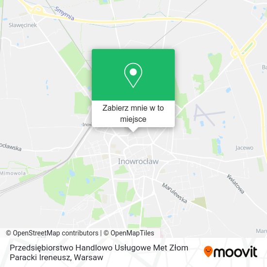 Mapa Przedsiębiorstwo Handlowo Usługowe Met Złom Paracki Ireneusz