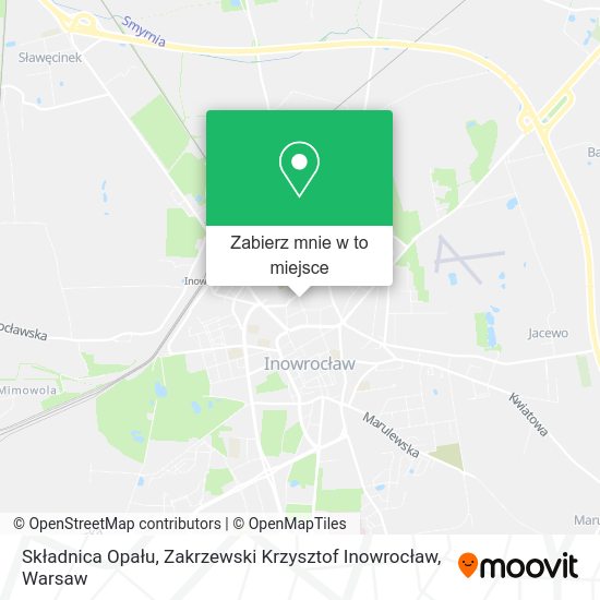 Mapa Składnica Opału, Zakrzewski Krzysztof Inowrocław