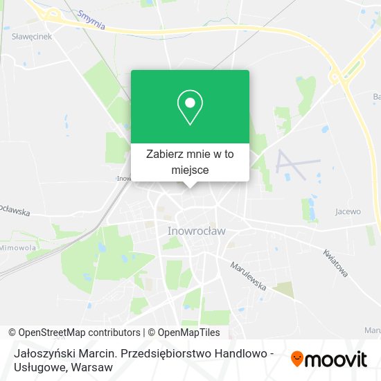 Mapa Jałoszyński Marcin. Przedsiębiorstwo Handlowo - Usługowe