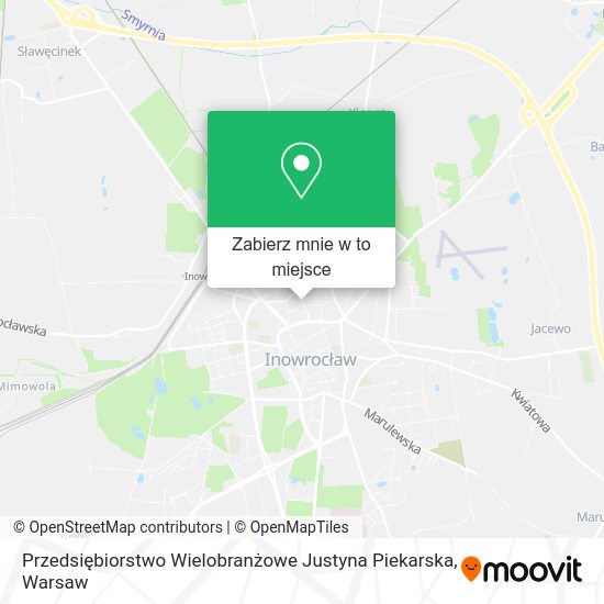 Mapa Przedsiębiorstwo Wielobranżowe Justyna Piekarska