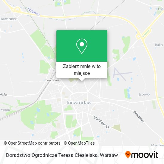 Mapa Doradztwo Ogrodnicze Teresa Ciesielska