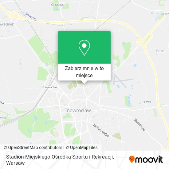 Mapa Stadion Miejskiego Ośrodka Sportu i Rekreacji