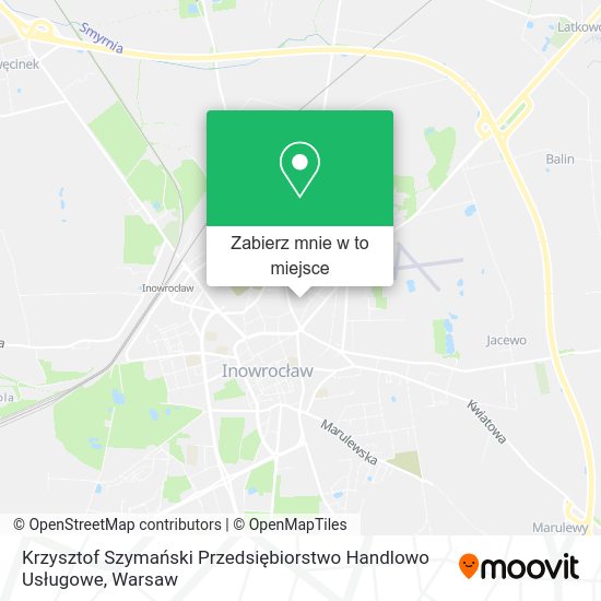 Mapa Krzysztof Szymański Przedsiębiorstwo Handlowo Usługowe