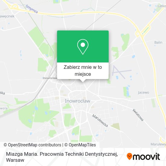 Mapa Miazga Maria. Pracownia Techniki Dentystycznej