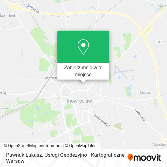 Mapa Pawnuk Łukasz. Usługi Geodezyjno - Kartograficzne