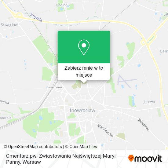 Mapa Cmentarz pw. Zwiastowania Najświętszej Maryi Panny