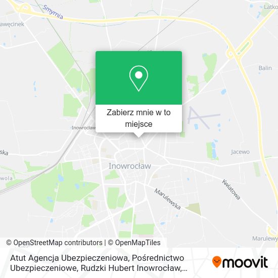 Mapa Atut Agencja Ubezpieczeniowa, Pośrednictwo Ubezpieczeniowe, Rudzki Hubert Inowrocław