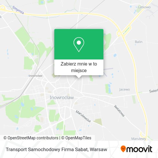 Mapa Transport Samochodowy Firma Sabat