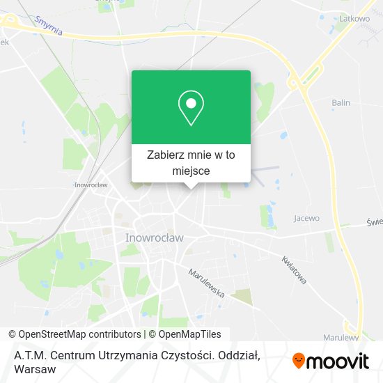 Mapa A.T.M. Centrum Utrzymania Czystości. Oddział