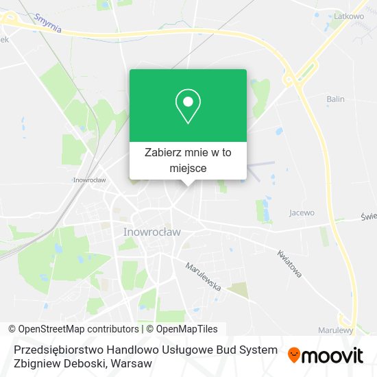 Mapa Przedsiębiorstwo Handlowo Usługowe Bud System Zbigniew Deboski